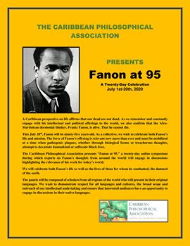 “Fanon at 95” by Caribbean Philosophical Association